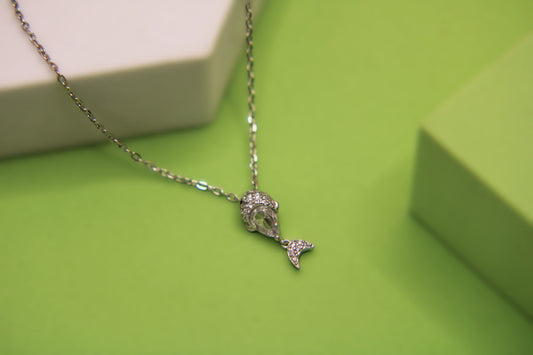 Silver Fish Pendant Chain