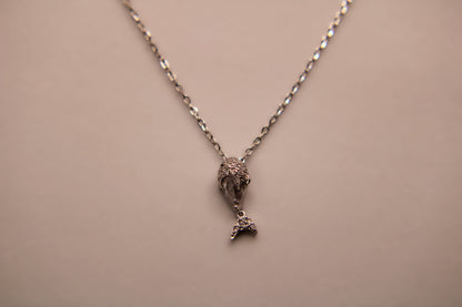 Silver Fish Pendant Chain
