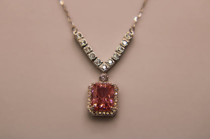 Silver Gem Pendent Chain