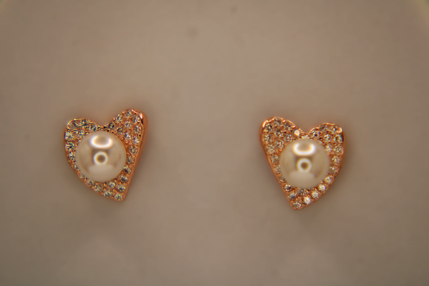 Silver Heart Pearl Tops