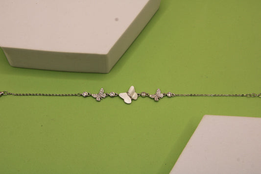 Silver Butterfly Bracelet