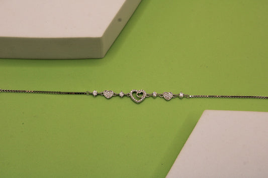 Silver Heart Bracelet