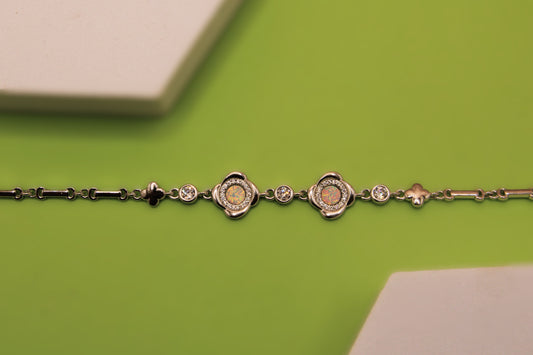 Silver Flower Bracelet