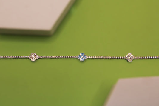 Silver Flower Bracelet