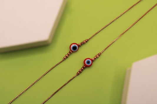 Silver Evil Eye Payal