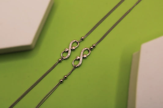 Silver Infinity Payal