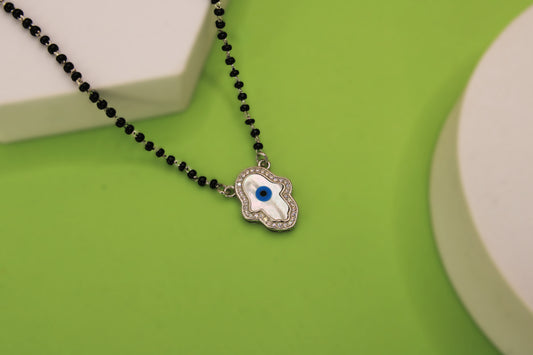 Silver Evil Eye Mangal sutr