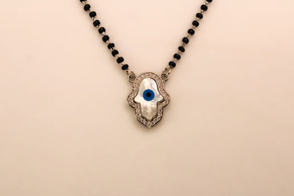 Silver Evil Eye Mangal sutr