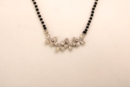 Silver Flower Mangalsutr
