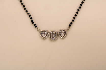 Silver Heart Mangalsutr