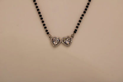Silver Heart mangalsutr