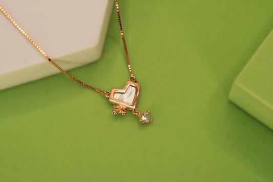 Silver Heart Pendant Chain