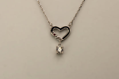 Silver Heart Pendant Chain