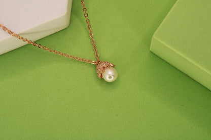 Silver Pearl Pendant Chain