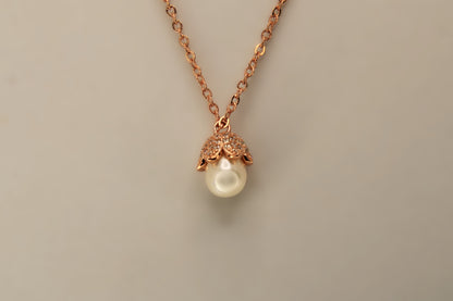 Silver Pearl Pendant Chain