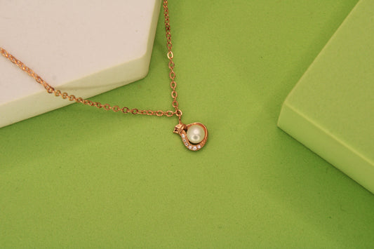 Silver Pearl Pendant Chain