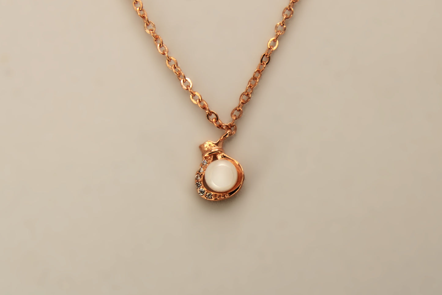 Silver Pearl Pendant Chain