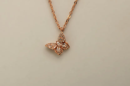 Silver Butterfly Pendant Chain