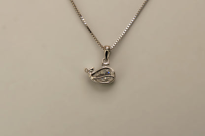 Silver Fish Pendant Chain