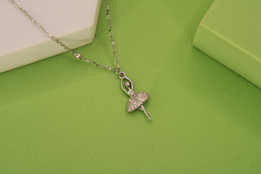 Silver Dancing Dall Pendant Chain