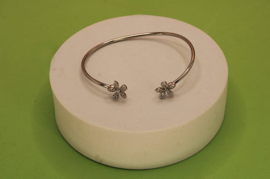 Silver Flower Kada
