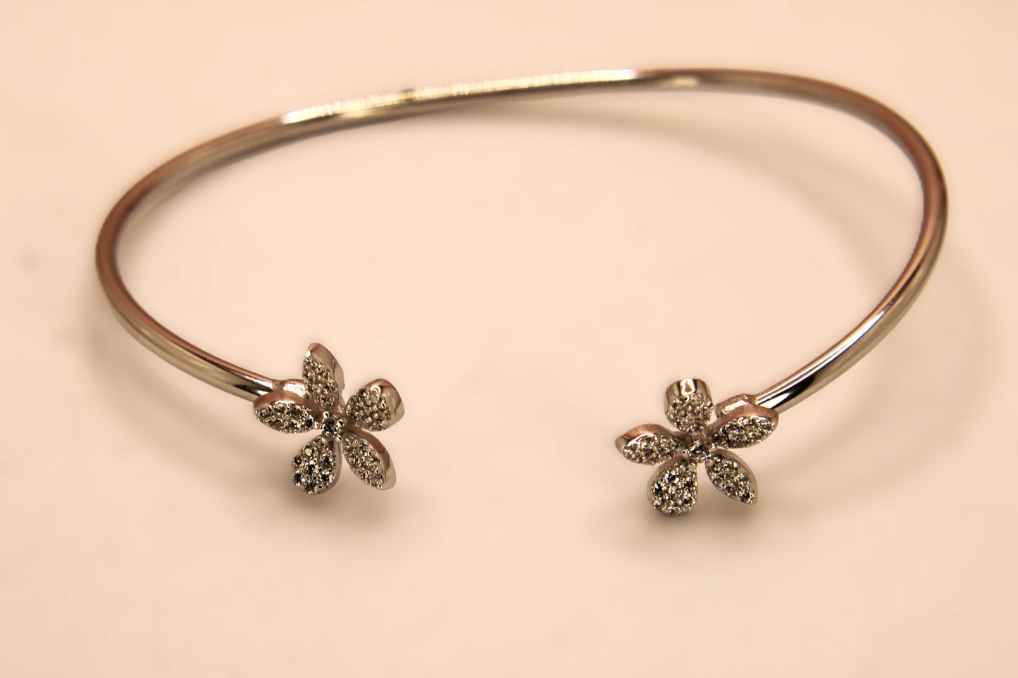 Silver Flower Kada