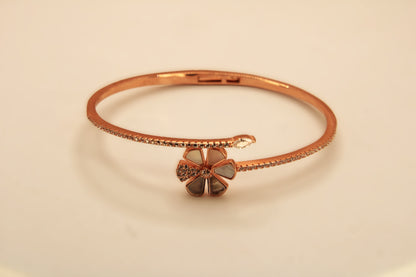 Silver Flower Kada