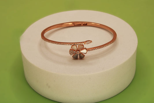 Silver Flower Kada