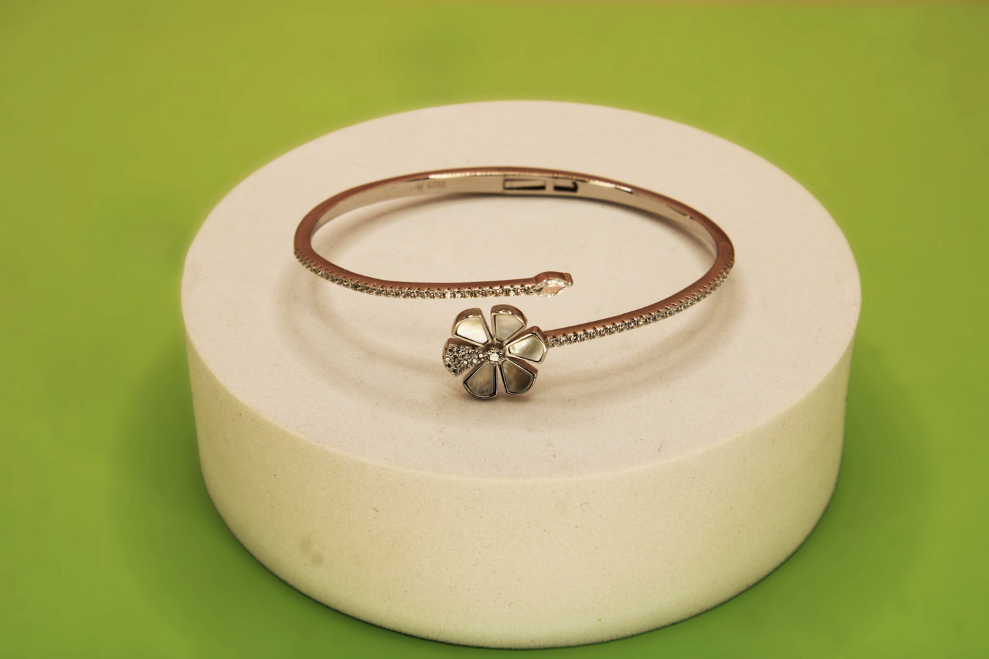Silver Flower Kada