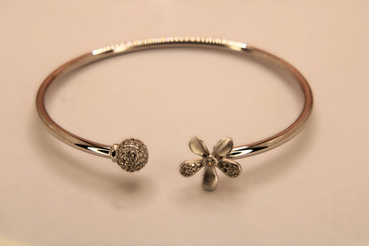 Silver Flower Kada