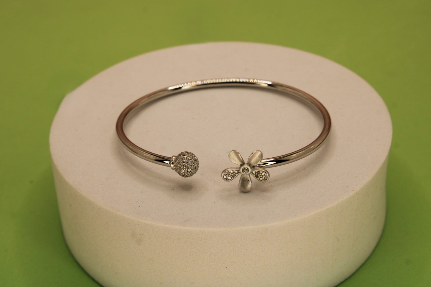 Silver Flower Kada