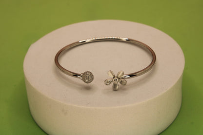 Silver Flower Kada