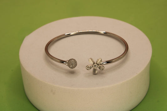 Silver Flower Kada