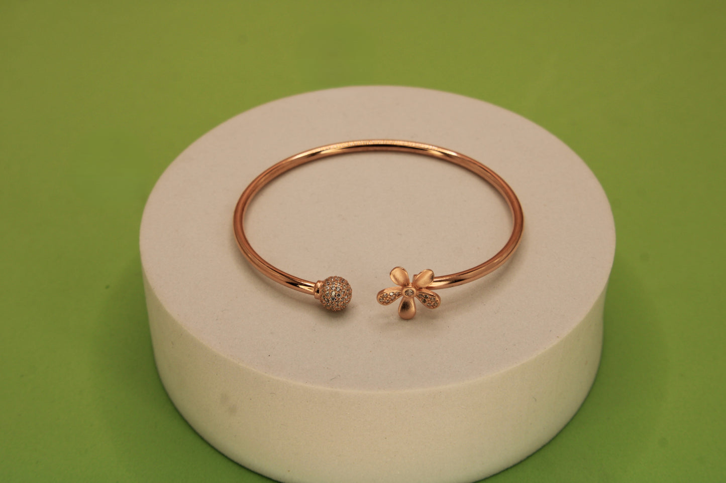 Silver Flower Kada