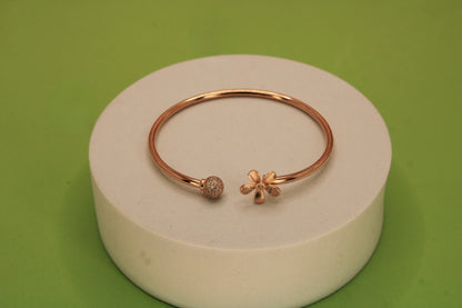 Silver Flower Kada