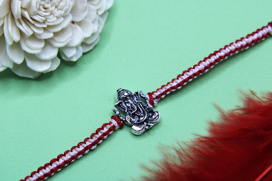 Silver Ganesha Rakhi
