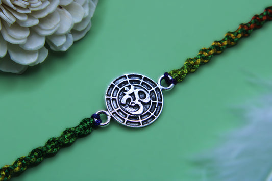 Silver OM Rakhi