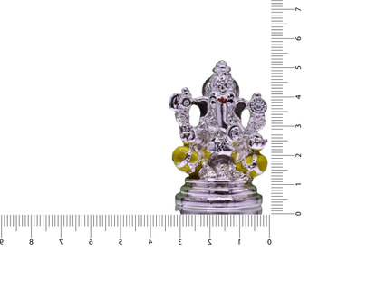 Silver Polyresin Lord Ganesha Idol for Home Décor & Gifting