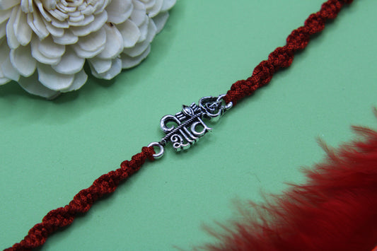 Silver Shiva Rakhi