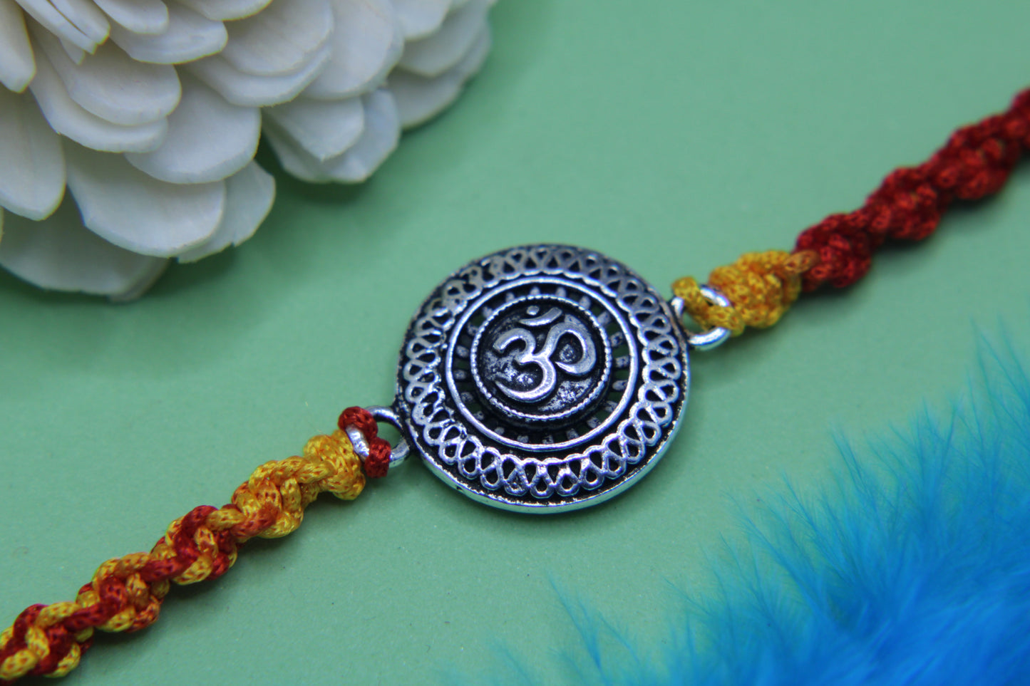 Silver OM Rakhi