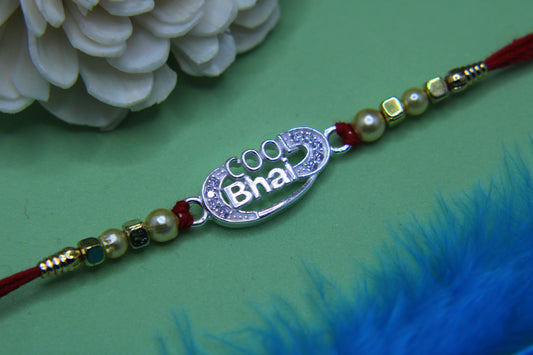 Silver Cool Bhai Rakhi