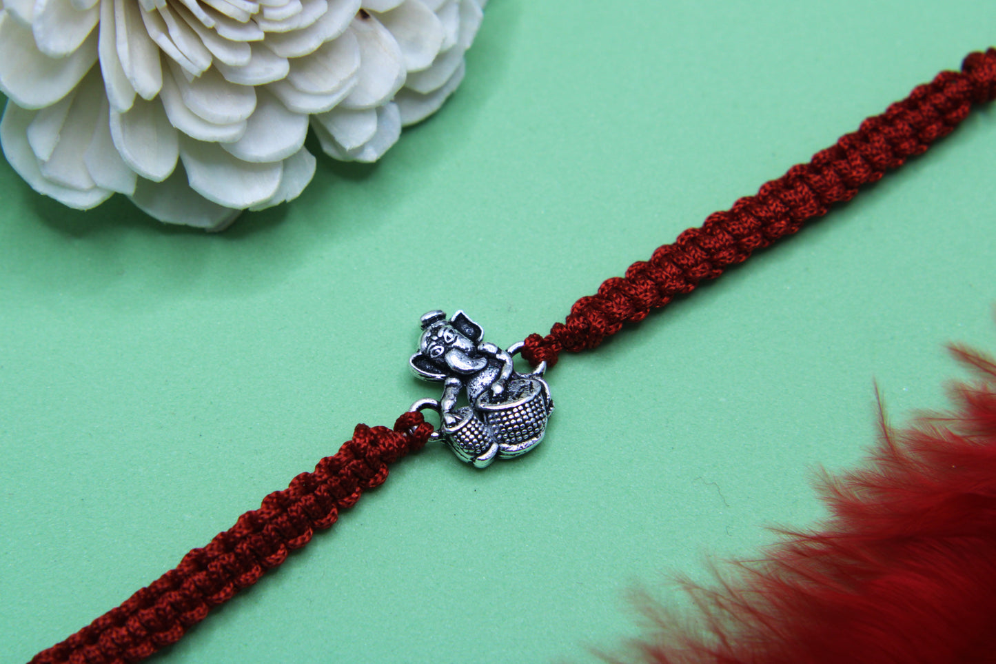 Silver Ganesha Rakhi
