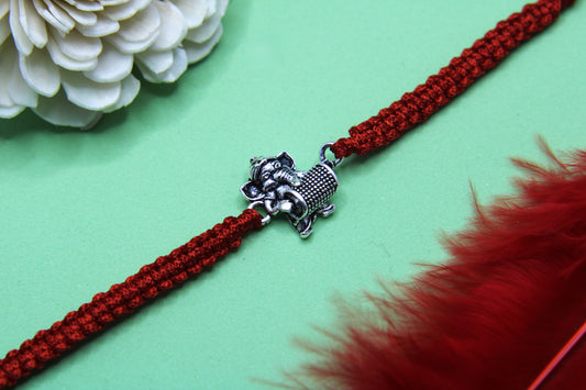 Silver Ganesha Rakhi
