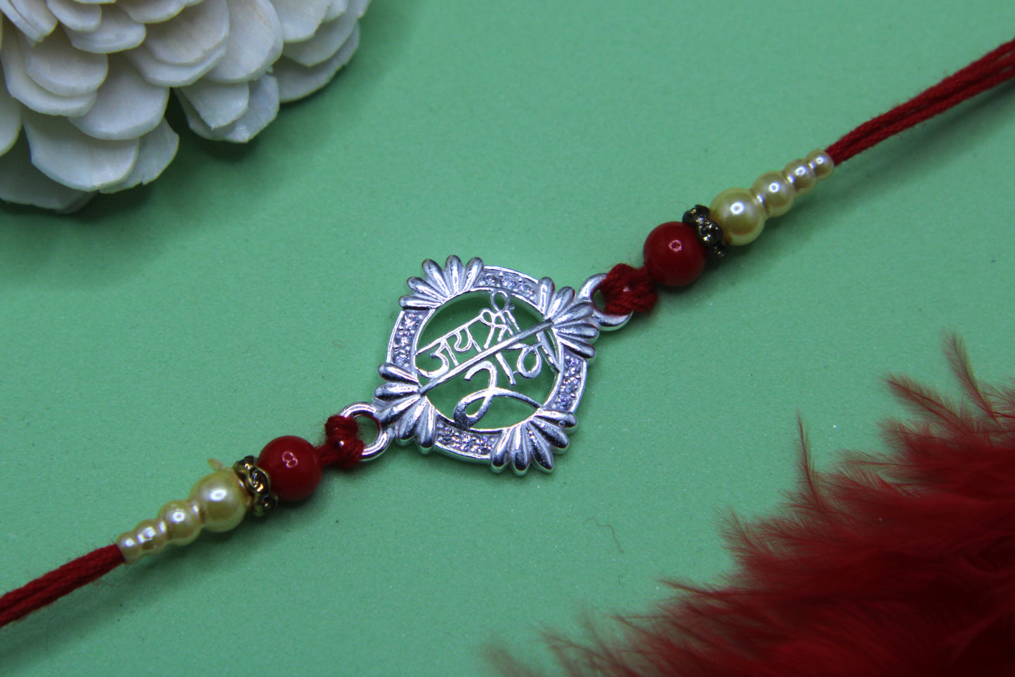Silver Jai Shree Ram Rakhi