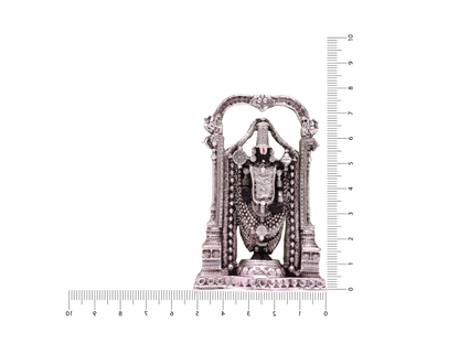 Silver Antique Finish Tirupati Balaji Idol.
